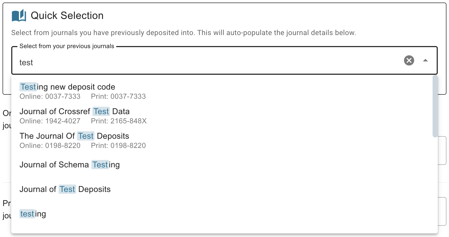 Autofilling journal metadata from the ISSN